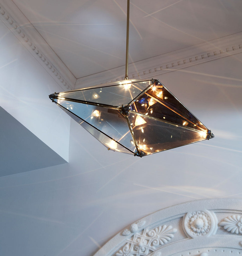 30 inches - Horizontal (Brushed brass/Transparent mirror) — Bar Naná, New York