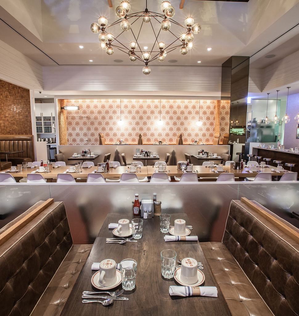 Chandelier - 8 Sided, 27 Globes (Bronze/Smoke) — Randolph Street, Chicago