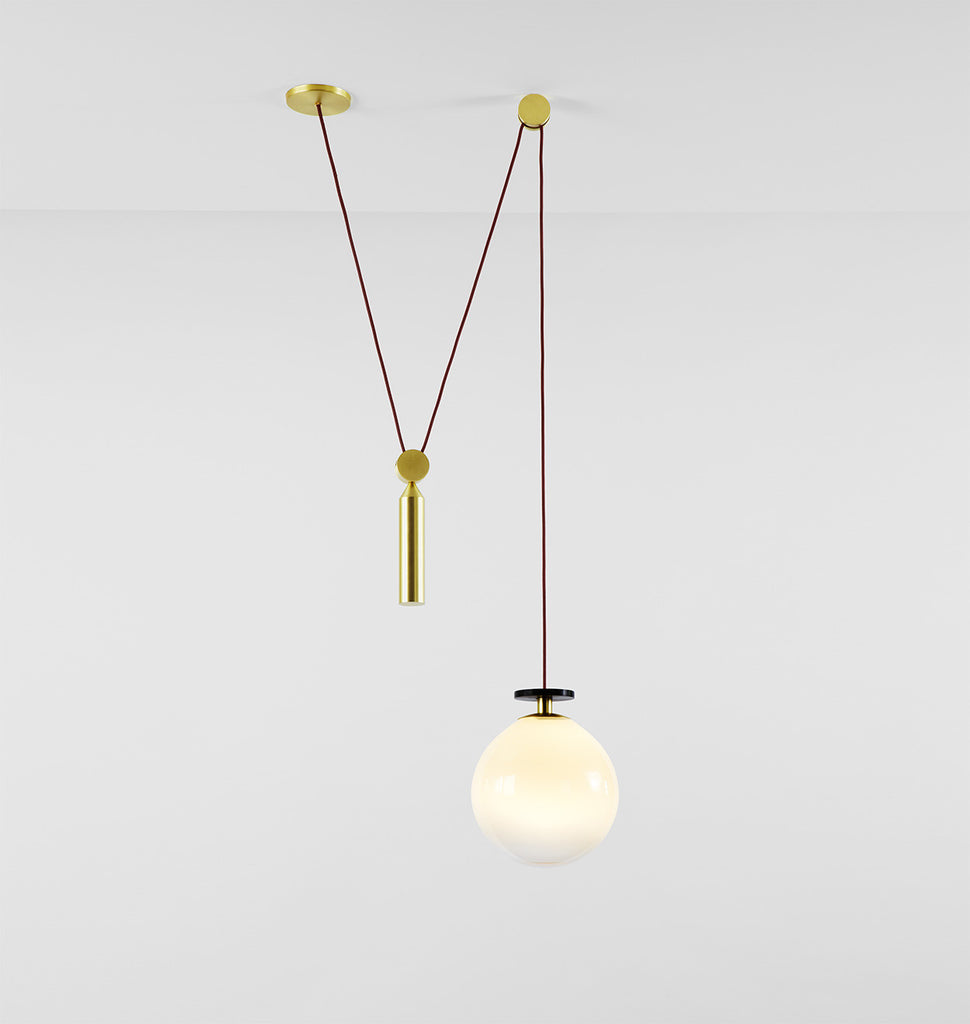 Pendant - Globe (Gray fog)