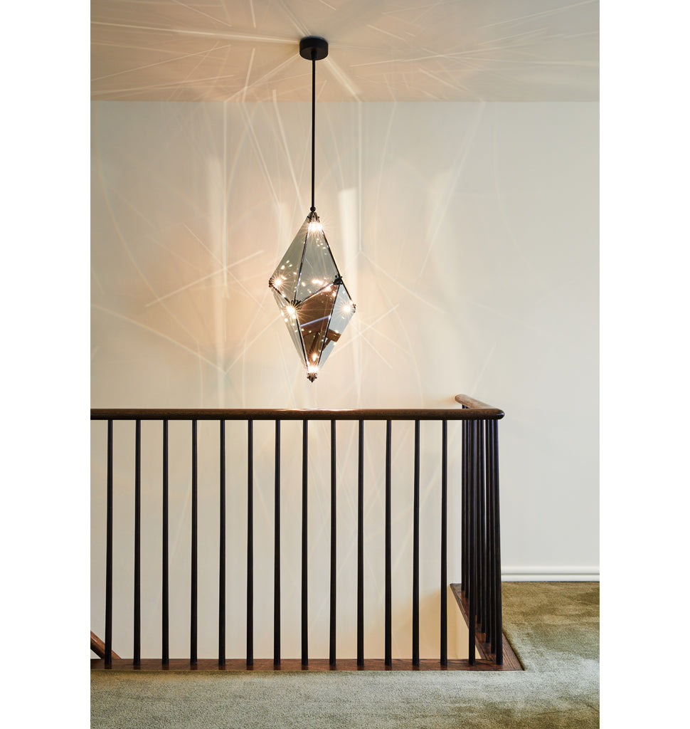 30 inches - Vertical (Oil-rubbed bronze/Transparent mirror) — Roll & Hill Showroom, New York City. Image by Nicole Franzen