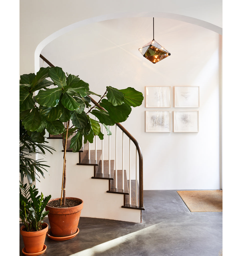 42 inches - Horizontal (Blackened steel/Mirrored) — Roll & Hill Showroom, New York City. Image by Nicole Franzen