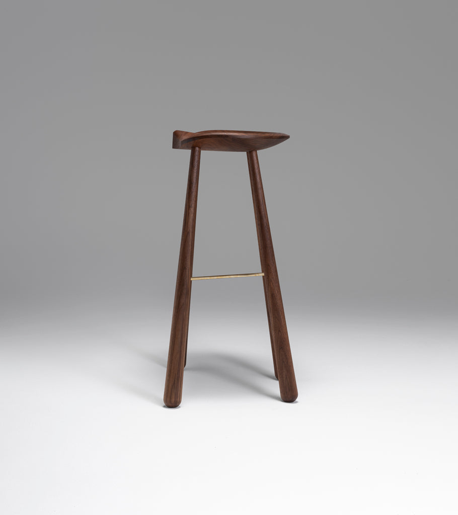Taper Bar Stool (Black walnut)