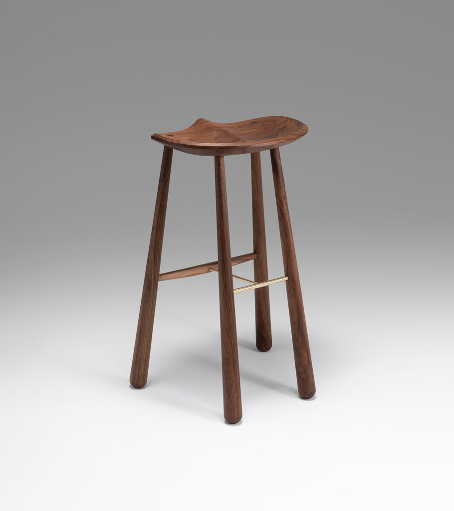 Taper Bar Stool (Black walnut)