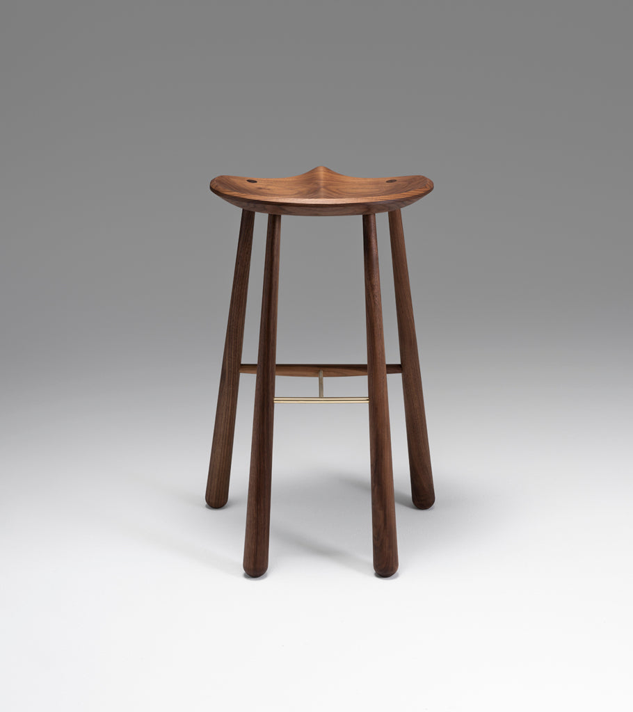 Taper Bar Stool (Black walnut)