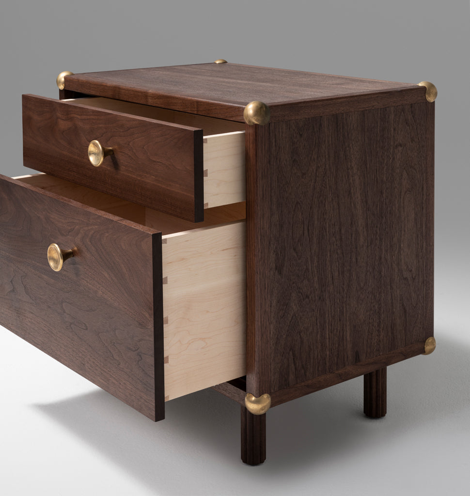 Lafayette Bedside Table (Black walnut)