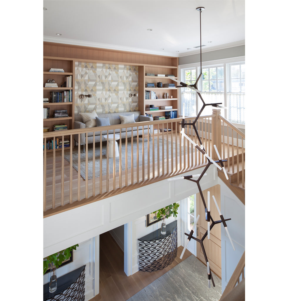 Cascade - 20 Lights (Bronze/Straight-cut glass) — Seattle, Washington. Interior by Hoedemaker Pfeiffer Architecture & Interior Design Firm  + Amy Baker Interior Designer. Image by Laurie Black