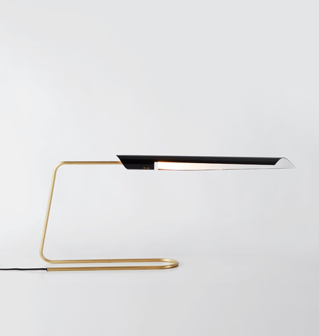 Table Lamp (Gloss black/Brushed brass)