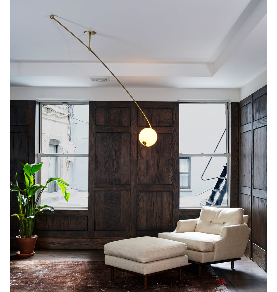 Cantilever (Brass/Cream) — Roll & Hill Showroom, New York City. Image by Joseph De Leo