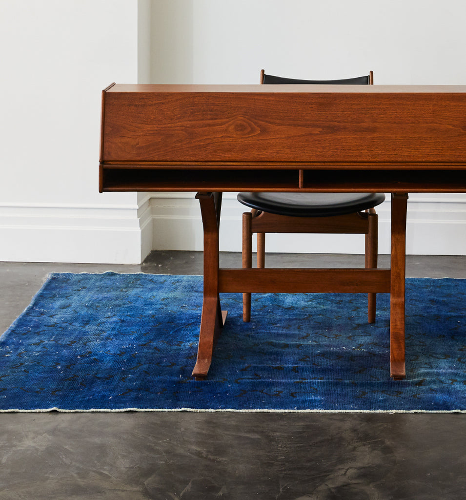 Decolorized Rug - Blue