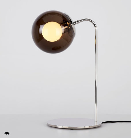 Desk Lamp (Polished nickel/Smoke)
