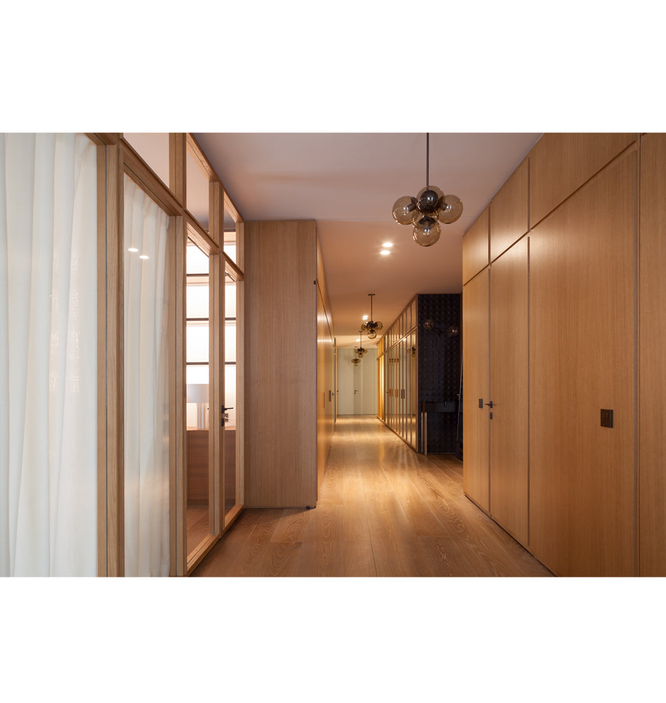 Pendant - 5 Globes (Bronze/Smoke) — Moscow, Russia. Interior by Form Bureau.  Image by Dmitry Chebanenko 