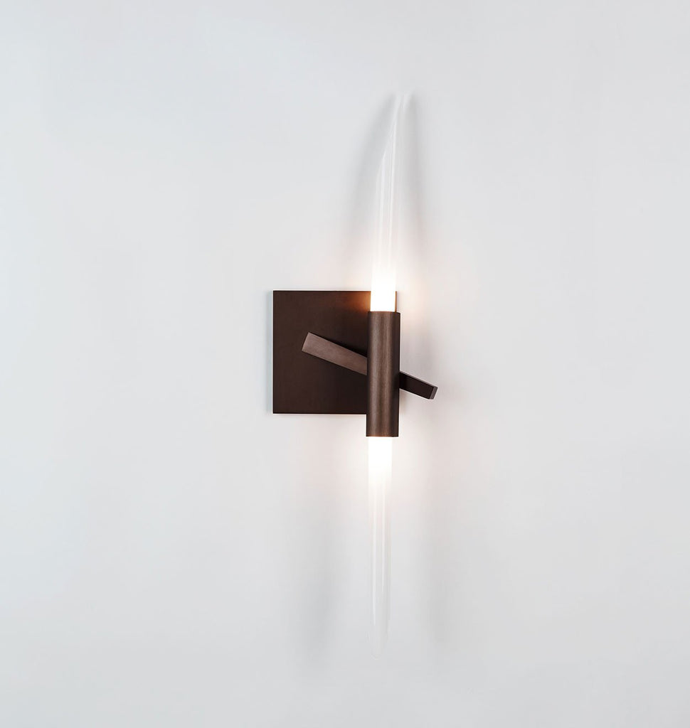 Sconce - 2 Lights (Bronze/Angle-cut glass)