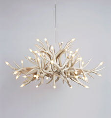 Chandelier - 24 Antlers (White)