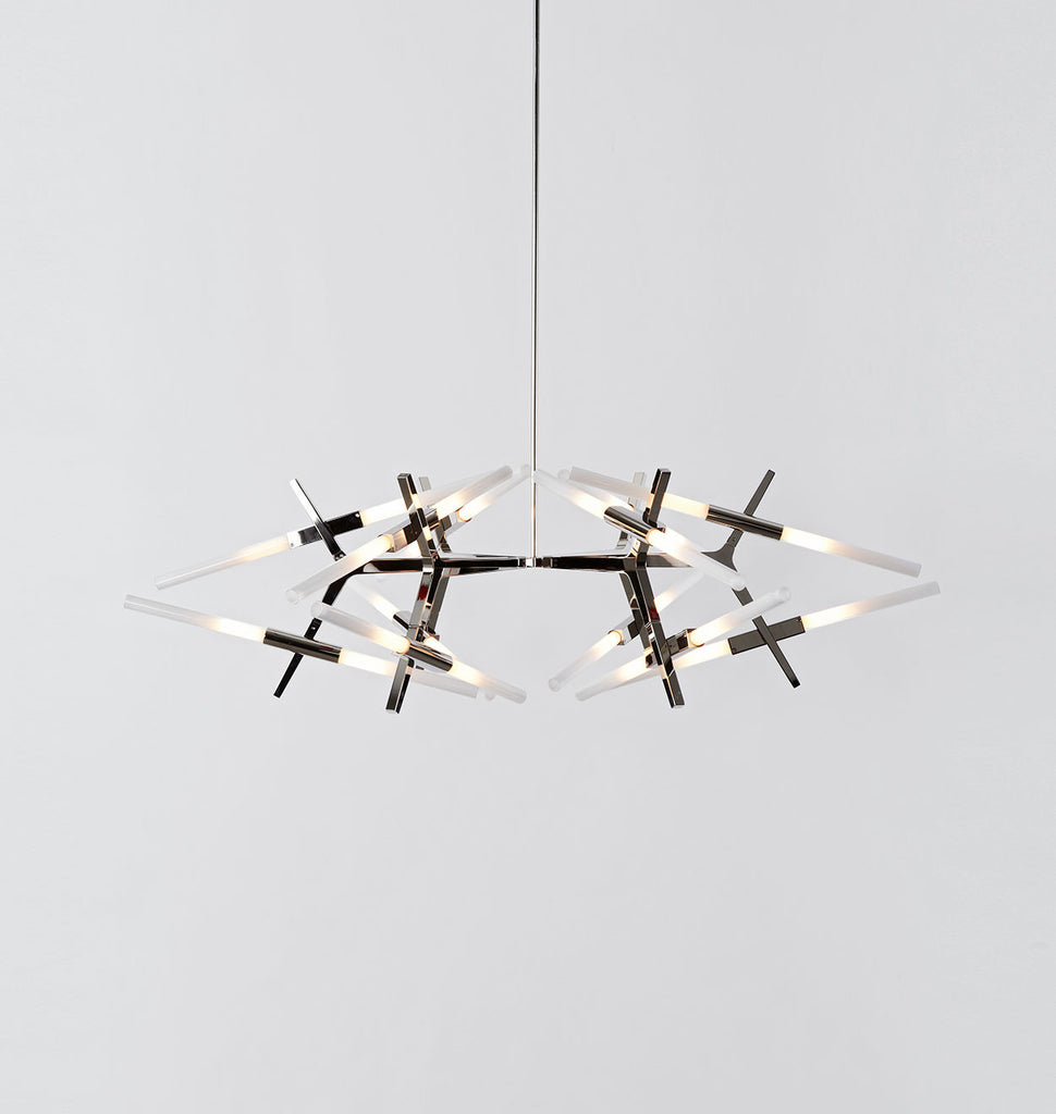 03 - 24 Lights (Polished nickel/Straight-cut glass)