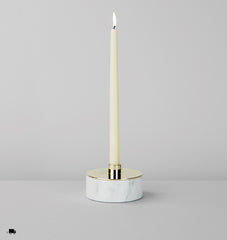 Cache (White marble/Polished brass)