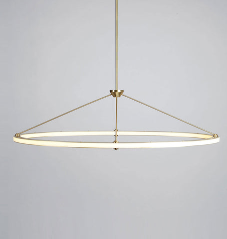 Oval Pendant (Brushed brass)