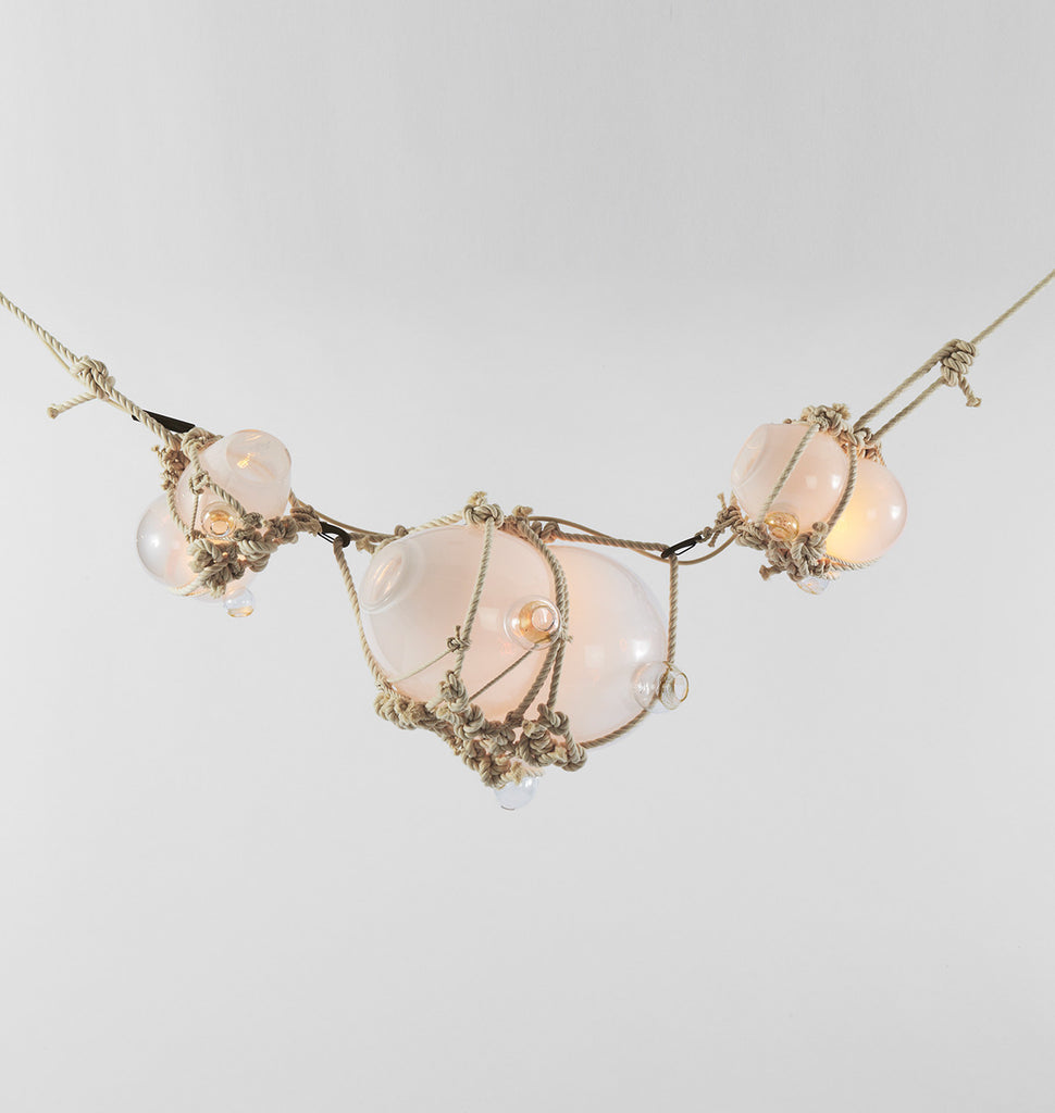 Chain - 1 Lg, 2 Sm Bubbles (Natural/Opal)