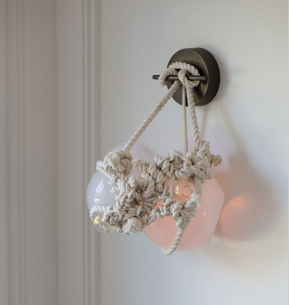 Sconce - Small (Natural/Opal) — East Hampton, New York