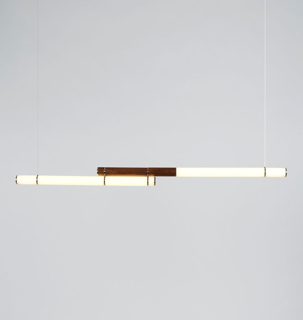 Double - 89 inches (Polished brass/Oak)