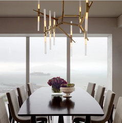Custom Configuration (Brushed brass/Straight-cut glass) — Private residence, San Francisco