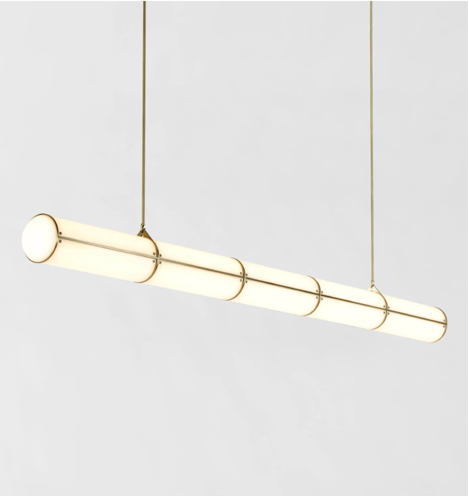 Straight - 5 Units (Brushed brass)