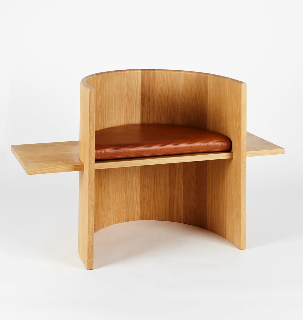 Sit, Set Chair (White oak / Caramel leather)