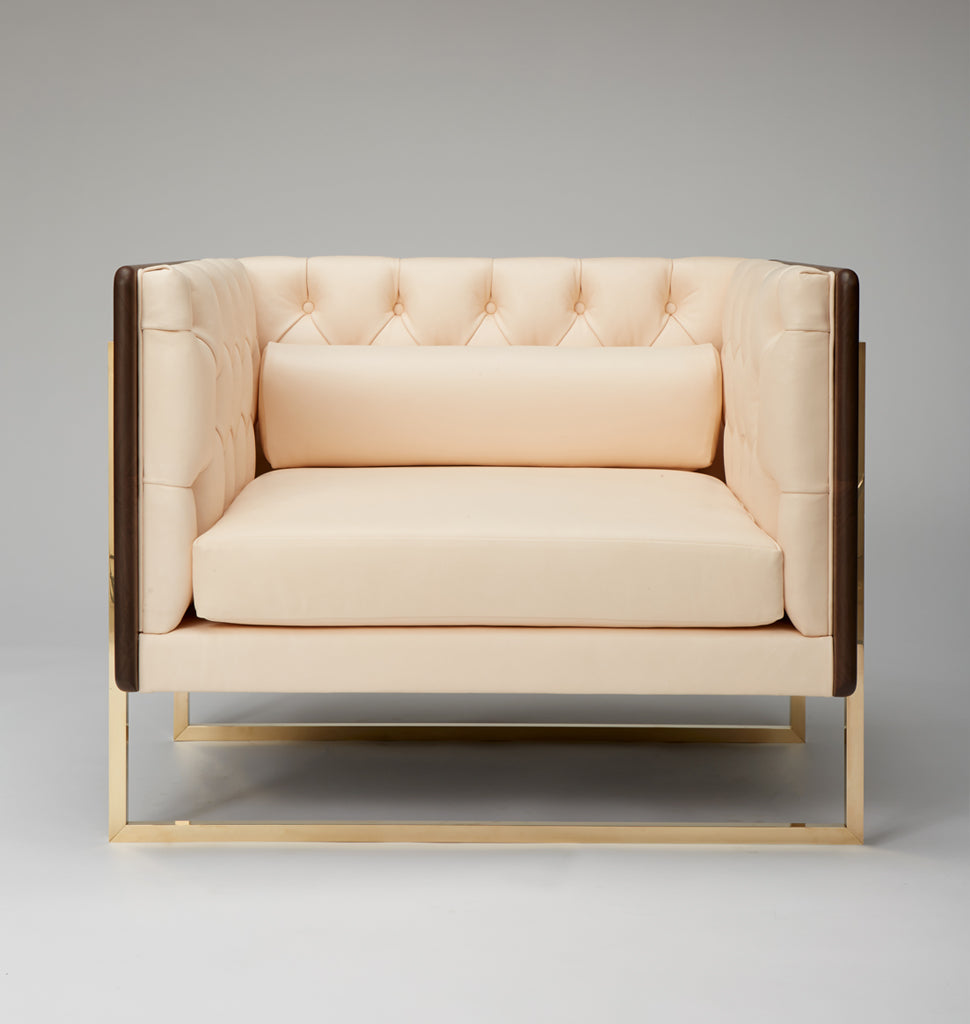 The Lair Club Chair (Black Walnut/Vachetta Leather)