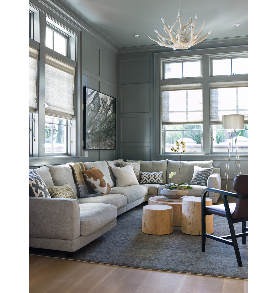 Chandelier - 10 Antlers (White) — Seattle, Washington. Interior by Hoedemaker Pfeiffer Architecture & Interior Design Firm  + Amy Baker Interior Designer. Image by Laurie Black