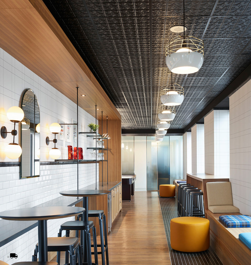 14-inch (White/Brass) — Munich RE Offices Toronto. Interior by SGH Design Partners. Image by Richard Johnson