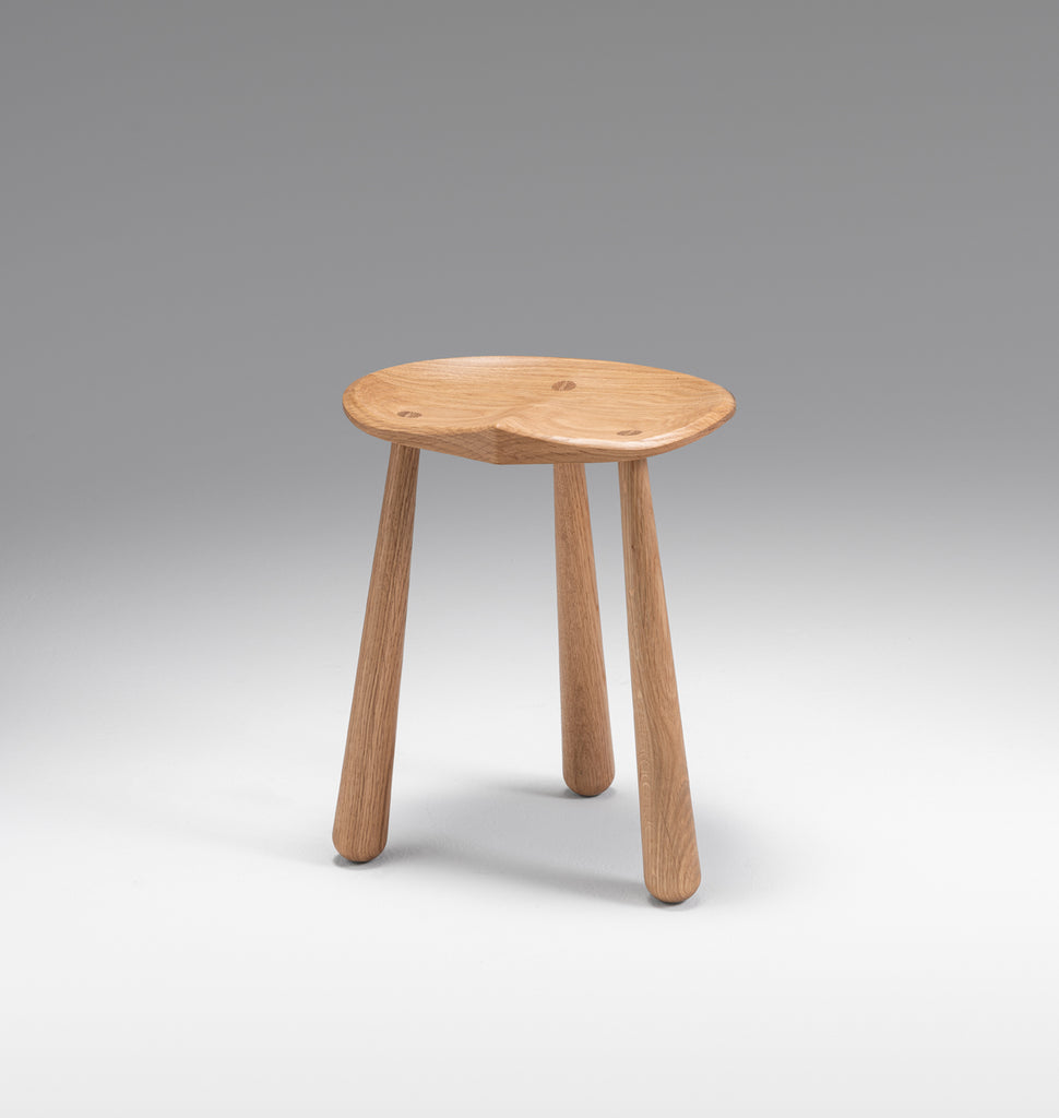 Taper Low Stool (White oak)