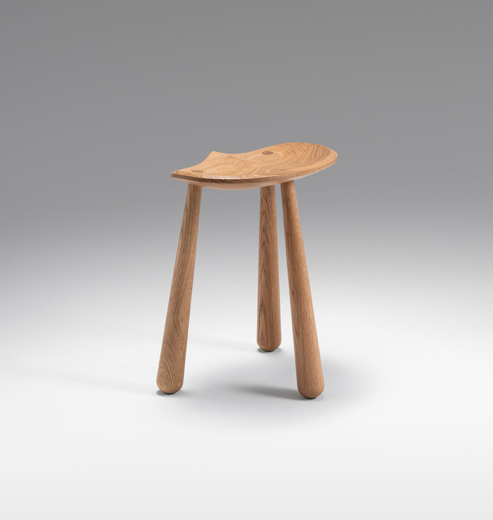 Taper Low Stool (White oak)