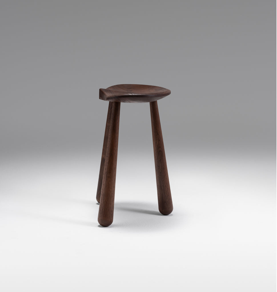 Taper Low Stool (Black walnut)
