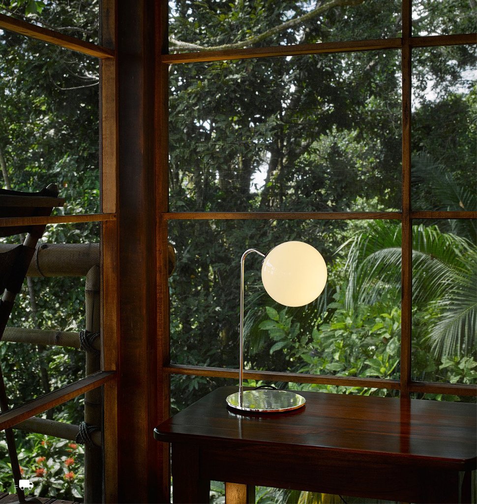 Desk Lamp (Polished nickel/Cream) — Private residence, Costa Rica