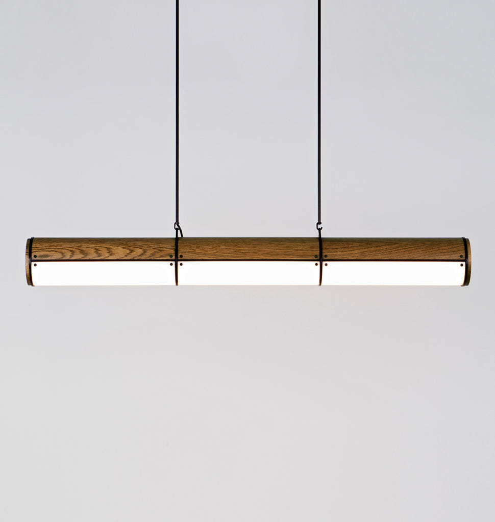 Straight - 3 Units (Black/Oak)