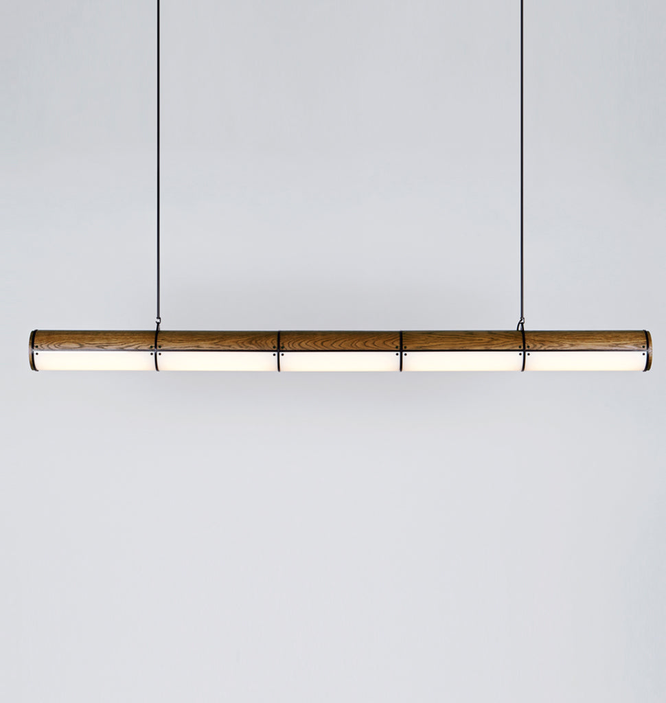 Straight - 5 Units (Black/Oak)